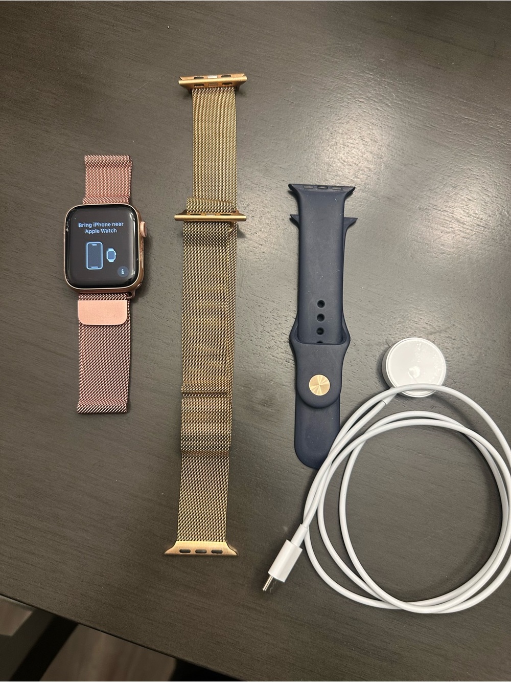 Apple 4 44MM Smart Watch with Extra Bands and Charger